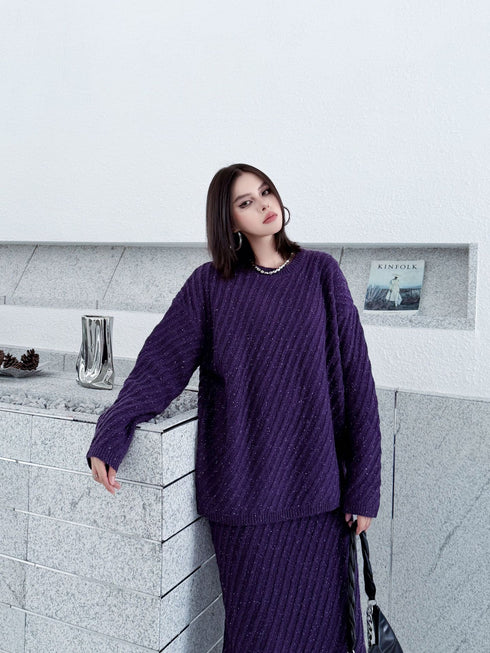 Diagonal Knit Texture Series